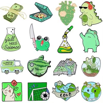 Hat Collar Clothes Badge logo Custom Metal Pins Badge Cartoon Animal Character Lapel Pin Enamel Pin