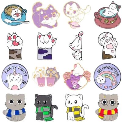 Hat Collar Clothes Badge logo Custom Metal Pins Badge Cartoon Animal Character Lapel Pin Enamel Pin