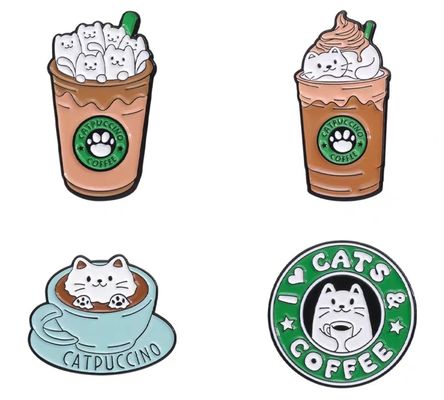 High Quality Casting Metal Crafts Rose Gold Plating Badge Pin Metal Hard Custom Enamel Pins