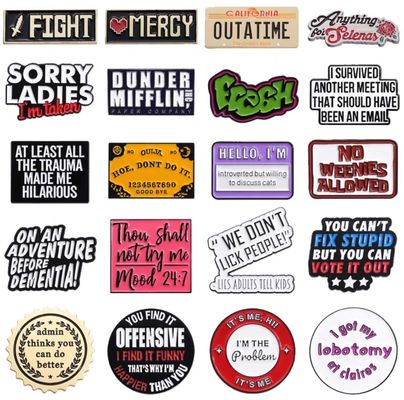 Polishing / Plating Process Custom Anime Pin Enamel Charms Dyed Custom Pins Metal Logo Badges Hard Enamel Pin Badge