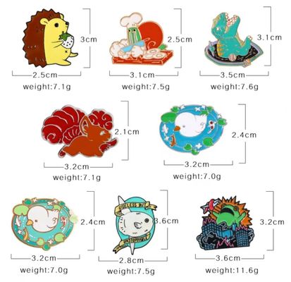 kupować Złote, na zamówienie, miękkie, emaliowe, ozdobne, metalowe odznaki do prezentów promocyjnych online manufacture