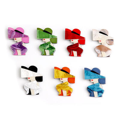 kupować Personalizowana przypinka akrylowa z kreskówkowym motywem – z nadrukowanym logo i imieniem, spinka do włosów lub magnetyczna przypinka do stylowej dekoracji online manufacture