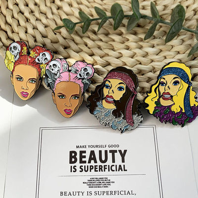 Śliczna przypinka Metalowe logo Projektowanie Metalowe rzemiosło Niestandardowa emaliowana szpilka Twarda emaliowana szpilka