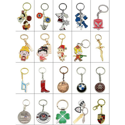 Animal Sandblast Custom Logo Keychains 1,25-calowy - 2-calowy Personalized Keychains