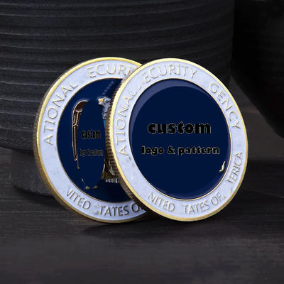 Niestandardowe logo Niestandardowe srebrne anodyzowane aluminiowe szpary Metalowe Niestandardowe żetony Niestandardowe wyzwanie Złota moneta do grawerowania
