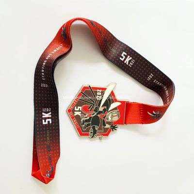 Aluminiowe medale na zamówienie Złoto 2,25-calowe Zynkowe medale na zamówienie Medale sportowe