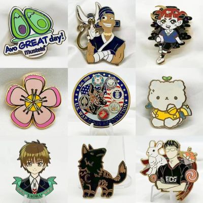 Dobra cena. Logo na zamówienie Zink Alloy Hard Enamel Badge Fashion Jersey Dekoracyjny Lapel Pin w Internecie