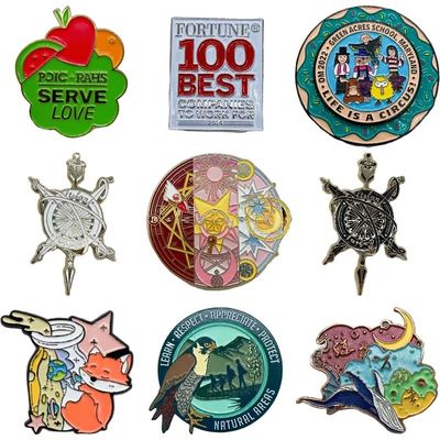 Zastosowany Producent Metal Lapel Pin Custom Soft Hard Enamel Pin