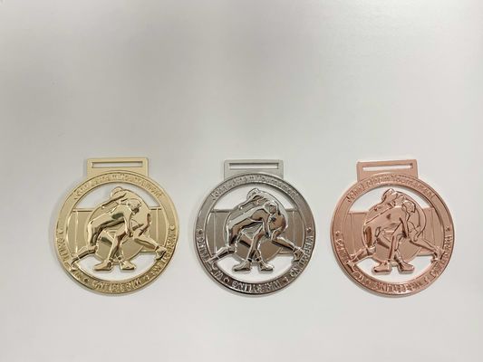 Szkoła 3D Custom Die Cast Zynk Alloy Gold Silver Red Bronze Custom Soccer Medals
