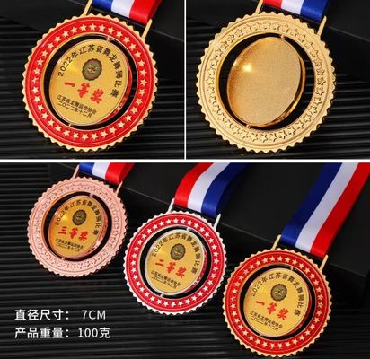 Medale Producent Wholesale Design Zink Alloy Metal 3D Gold Award Medale sportowe