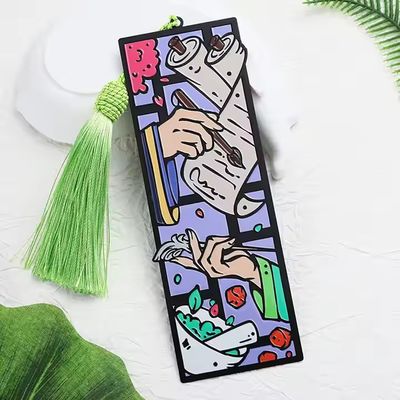 Niestandardowy, spersonalizowany Zink Alloy Metal Bookmark 3D Cute Cartoon Anime Bookmarks dla prezentów promocyjnych
