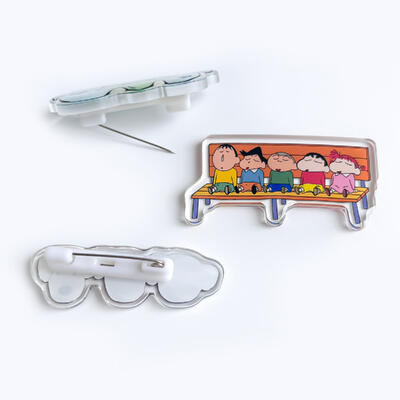 Dobra cena. Vograce Custom Cartoon Anime Rainbow Printing Logo Pins Maker Charm Acrylic Gifts Acrylic Lapel Acrylic Pin Badges Pins w Internecie