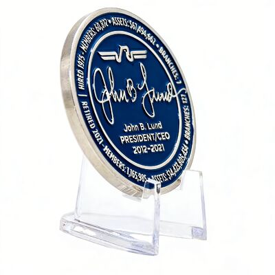 Dwustronna moneta wyzwań o średnicy 2-2,5 cala z niestandardowym projektem, antycznym brązem/złoceniem