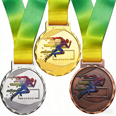 Dobra cena. Zaprojektuj własne hurtowe, niestandardowe medale 3D ze stopu cynku w kolorze złotym na maratony, biegi i nagrody sportowe. w Internecie