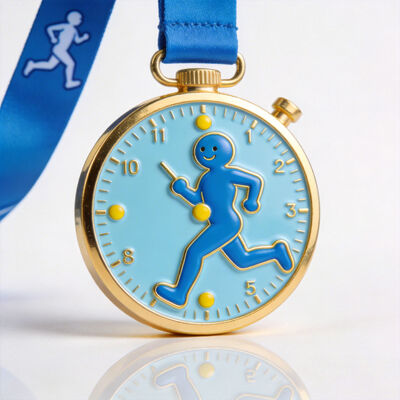 Złote lub srebrne złoty i brązowe medale sportowe.