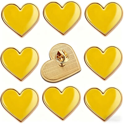 Niestandardowe emaliowe kolczyki z złotem i uroczy projekt to metalowe emblematy od producenta odznak.