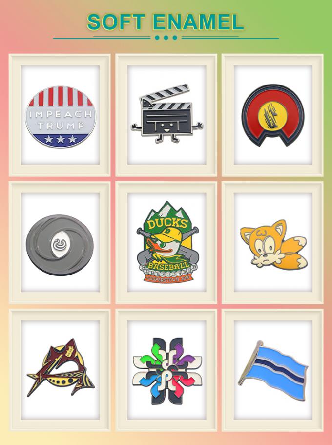 Niestandardowa szpilka emaliowa bez minimalnego błyszczącego broszki Anime twarda szpilka emaliowa miękka odznaka lapel 2