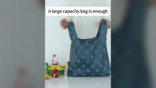 Gelory Ekologiczne torby na zakupy z poliestru Ripstop z recyklingu Składane torby na zakupy wielokrotnego użytku