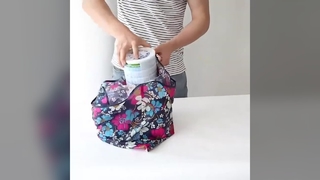 Torby na ramię z nadrukiem – składany poliester z recyklingu, kolorowe torby na zakupy i promocje