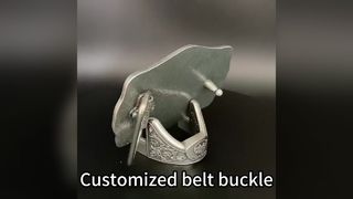 Niestandardowa klamra do paska ze stopu cynku z ekologicznym wykończeniem i spersonalizowanym logo dla mężczyzn i kobiet